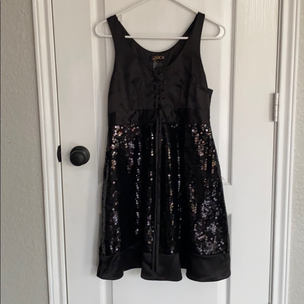 Black short dress